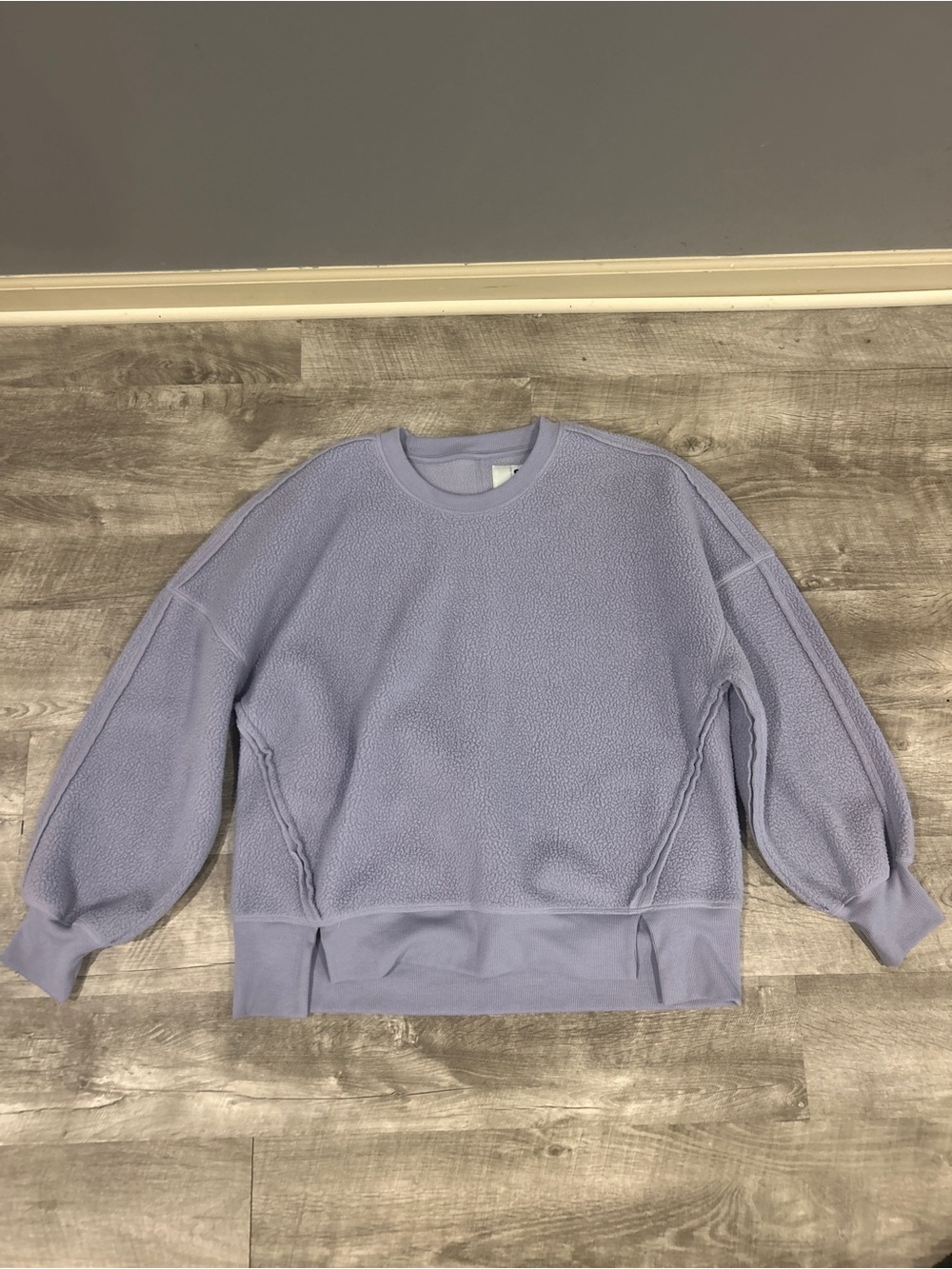 SO Lavender Crewneck Fleece Sweater